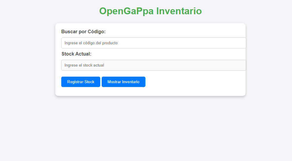 Toma de Inventario Online